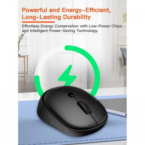 Миша MEETION 2.4 G Wireless Office Mouse R571 |1000/1200/1600 DPI, AA Battery| white-purple