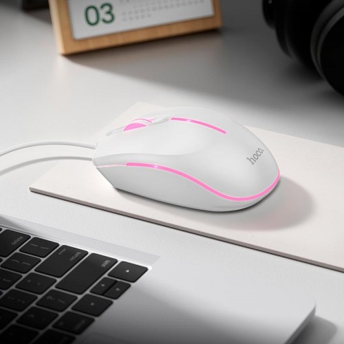 Миша HOCO Wonderful gaming luminous wired mouse GM37| 800-1200-1600-2400 dpi| black