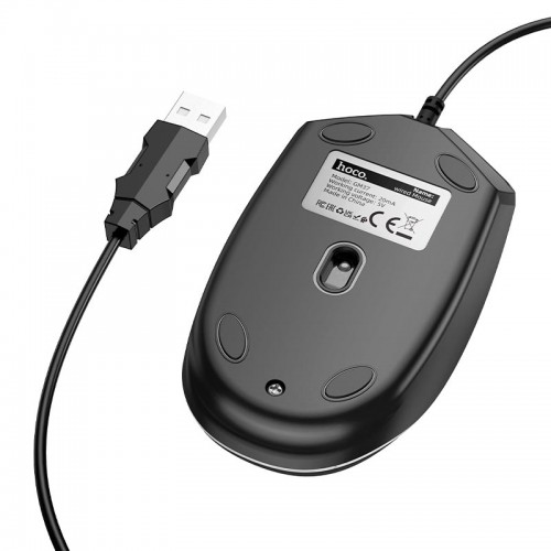 Миша HOCO Wonderful gaming luminous wired mouse GM37| 800-1200-1600-2400 dpi| black