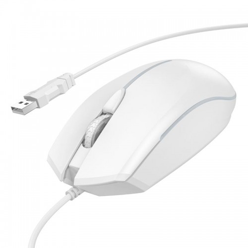 Миша HOCO Wonderful gaming luminous wired mouse GM37| 800-1200-1600-2400 dpi| white