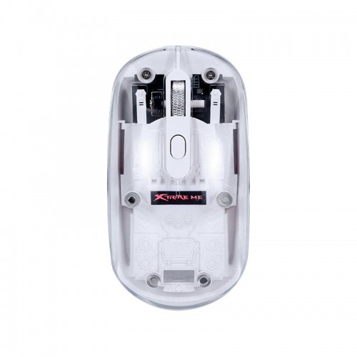 Миша xtrike Me wireless transparent optical mouse GW-114 |2.4G/BT5.2, 800-1200-1600dpi| transparent-white