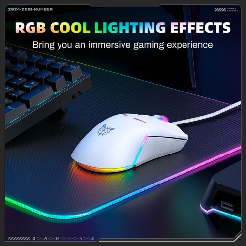 Миша Onikuma RGB Wired Gaming Mouse CW929 |400/800/1600/3200/6400 DPI| black