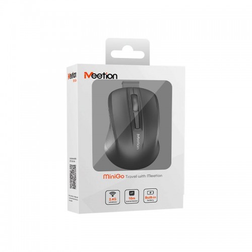 Миша Meetion Minigo 2.4 G Wireless Mini Mouse |1200DPI| white