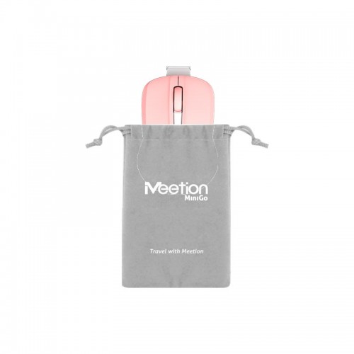 Миша Meetion Minigo 2.4 G Wireless Mini Mouse |1200DPI| pink