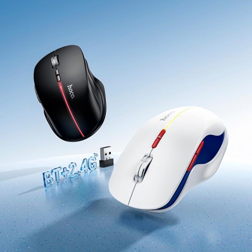Миша ігрова HOCO Dixon RGB Dual-Mode Wireless Mouse (Rechargeable version) GM40 |BT/2.4G, 7 Keys| black