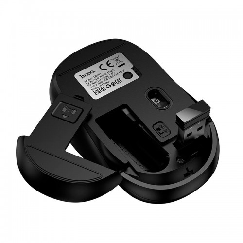 Миша HOCO Exciting dual-mode business wireless mouse GM41 |2.4G/BT(3.0+5.2), 800-1200-1600dpi| black