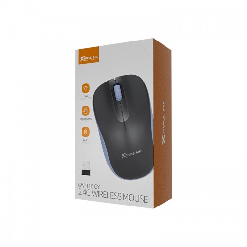 Миша XTRIKE ME wireless mouse GW-116 GY |2.4G, 1000DPI| black