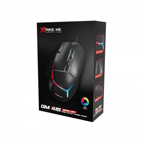 Миша XTRIKE ME wired mouse GM-415 |RGB, 800-8000DPI| black