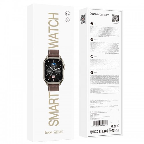 Smart Watch HOCO Y17 Smart sports watch (call version) |BT 5.1, Track, HeartRate, IP67|
