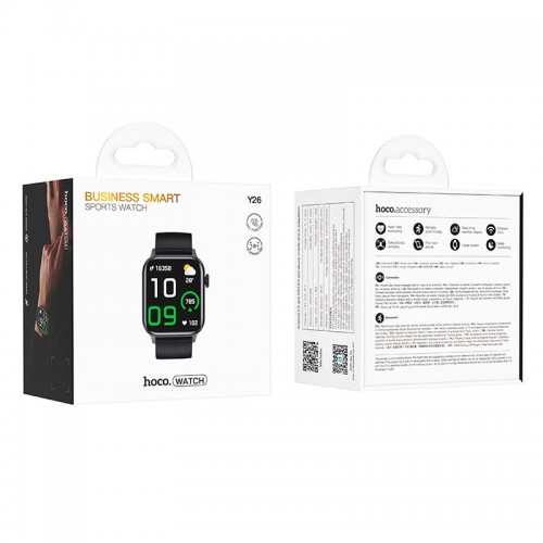 Smart sports watch HOCO Y26 (call version) |Track, HeartRate, 1.8"|