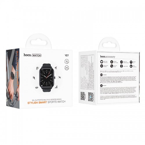 Smart sports watch HOCO Y27 (call version) |Track, HeartRate, 1.95"|