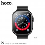 Smart Sports Watch HOCO 4G Card DYD01 |BT4.2, Nano Sim, 1.96"| black