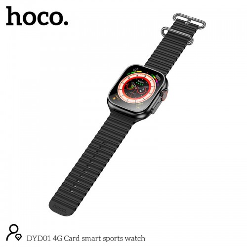Smart Sports Watch HOCO 4G Card DYD01 |BT4.2, Nano Sim, 1.96"|