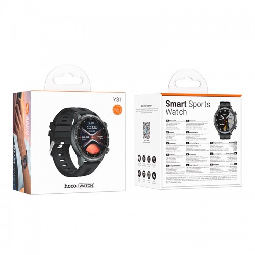 Smart Sports Watch HOCO Y31 (call version) |BT5.3, IP67, HeatRate, 1.46"|