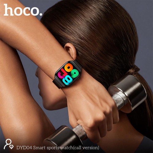 Smart sports watch HOCO DYD04 (call version) |Track, HeartRate, IP68, 1.83"|
