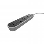 Подовжувач мережевий Ldnio SC3301 |2500W, 1.6m EU plug, 3USB, 3 Sockets 3.1A| black