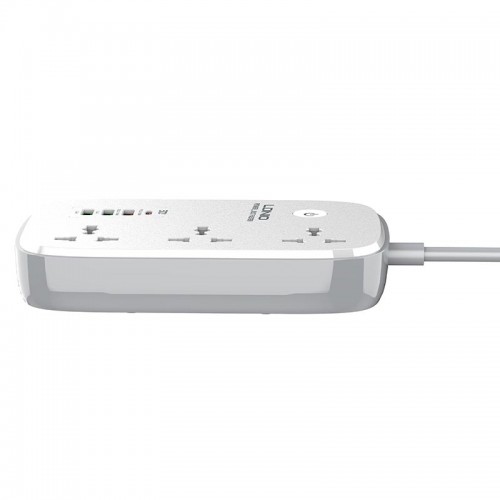 Подовжувач мережевий LDNIO c Wi-Fi SCW3451 |3USB/1Type-C, 3Sockets. QC/PD, 30W/10A, 2m EU Plug| white