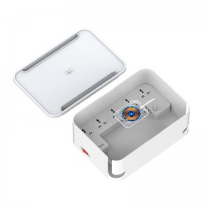 Подовжувач мережевий LDNIO Management Power Strip Box SN5310W |15W Qi/1Type-C/2USB, QC/PD, 5 Sockets, 30W/10A| white