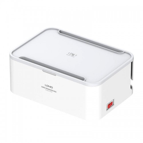 Подовжувач мережевий LDNIO Management Power Strip Box SN5310W |15W Qi/1Type-C/2USB, QC/PD, 5 Sockets, 30W/10A| white