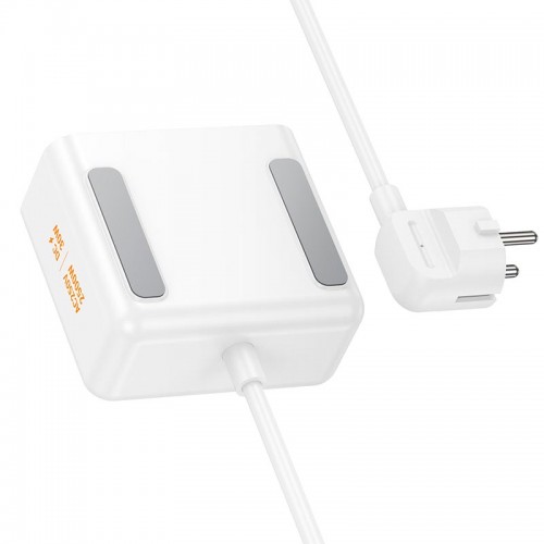 Подовжувач мережевий HOCO Descanso 2-socket PD desktop charger AC27 (L=2M) |1USB/2Type-C, 30W/3A| black