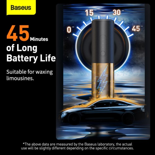 Портативна машинка для полірування автомобіля BASEUS New Power Cordless Electric Polisher |45Min, 2 Levels Speed| (CRDLQ-B01) black