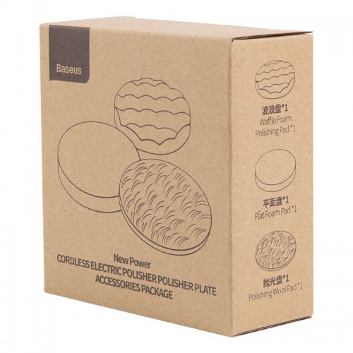 Набір насадок для полірувальної машинки BASEUS New Power Cordless Electric Polisher Plate accessories (CRDLQ-C01)
