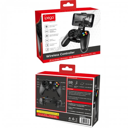 Ігровий контролер iPega Bluetooth PG-9078 |Android, iOS, TV, PC| black