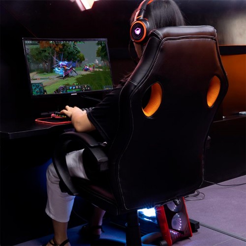 Крісло ігрове MeeTion eSportChair CHR05 black-orange