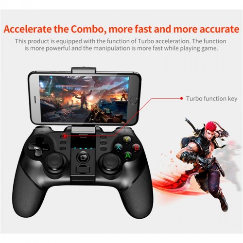 Ігровий контролер iPega Bluetooth PG-9076 |BT/2.4G, Android, iOS, TV, PC, PS| black
