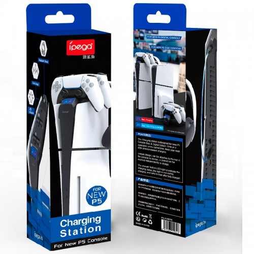 Док-станция iPega PS5 SLIM Rainbow Bridge Dual Charge PG-P5S016