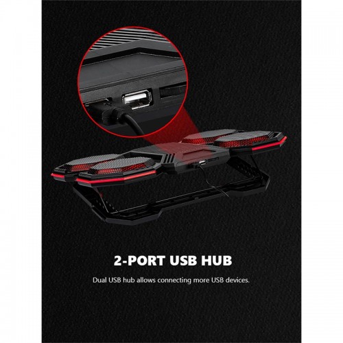 Кулер для ноутбука MARVO CoolingPad FN-41 |2USB, 9-17.3"| black