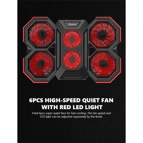 Кулер для ноутбука MARVO CoolingPad FN-41 |2USB, 9-17.3"| black