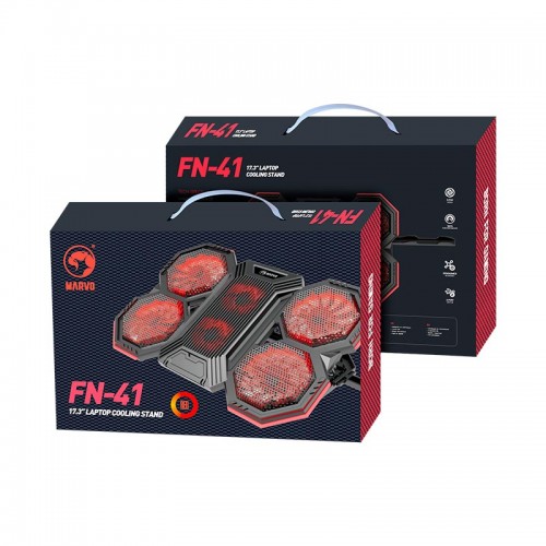 Кулер для ноутбука MARVO CoolingPad FN-41 |2USB, 9-17.3"| black