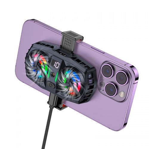 Куллер для телефону HOCO mustango mobile phone dual cooler GM36 |4.5-7"| black