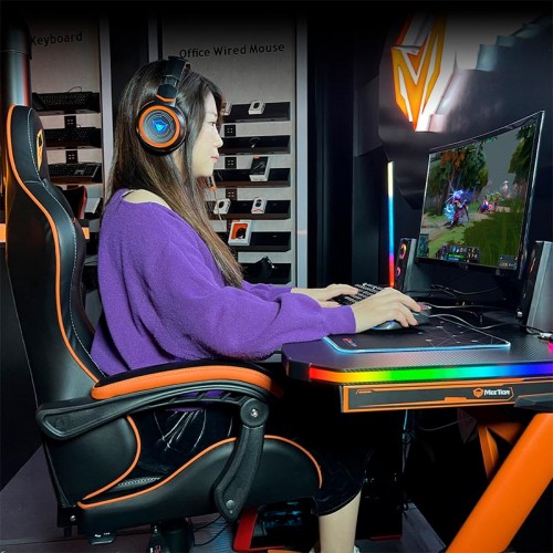 Крісло ігрове MeeTion eSportChair CHR04 black-orange