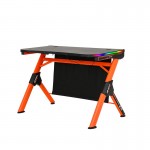 Игровой стол MEETION Gaming Desk RGB Light DSK20 |1000*600*750| черно-оранжевый