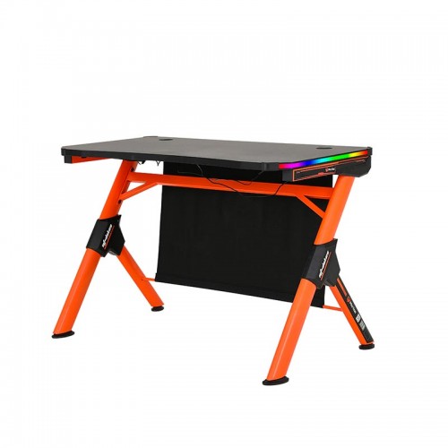 Стіл геймерський MEETION Gaming Desk RGB Light DSK20 |1000*600*750| black-orange