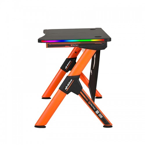 Стіл геймерський MEETION Gaming Desk RGB Light DSK20 |1000*600*750| black-orange