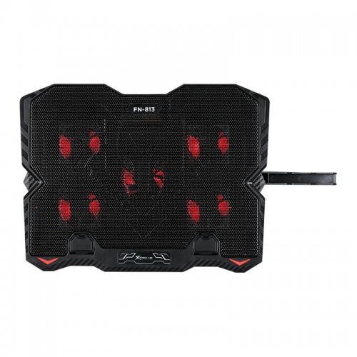 Підставка для ноутбука Xtrike Me FN-813 (9-15,6) 5 кулерів 2 USB 5 рівнів нахилу RGB підсвітка black