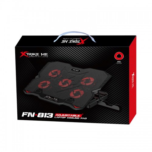 Куллер XTRIKE Me Cooling Fan FN-813 |9-15,6", 2USB, 5 Fans| black