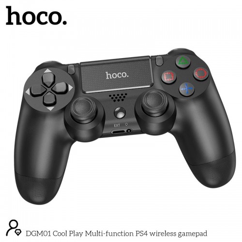 Ігровий контролер HOCO Cool Play Multi-function PS4 бездротовий gamepad DGM01 |6 axis Gyroscope| black