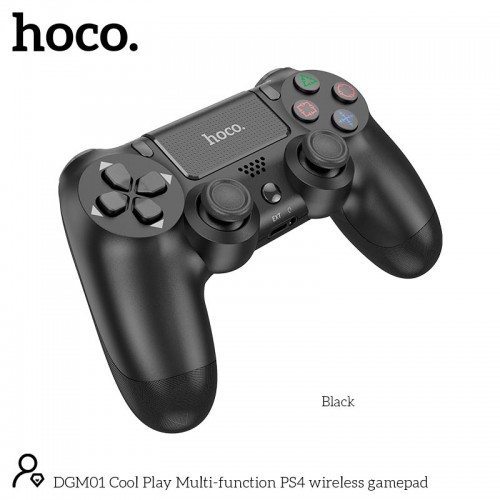 Ігровий контролер HOCO Cool Play Multi-function PS4 бездротовий gamepad DGM01 |6 axis Gyroscope| black
