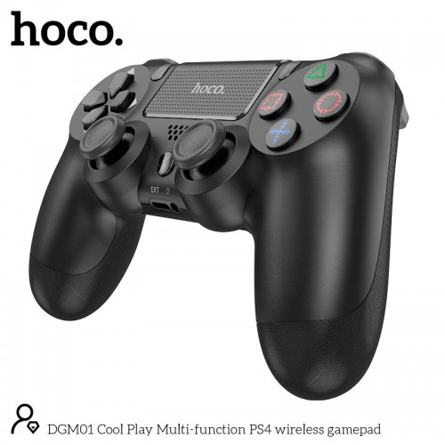 Ігровий контролер HOCO Cool Play Multi-function PS4 бездротовий gamepad DGM01 |6 axis Gyroscope| black