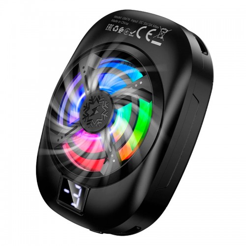 Куллер для телефона HOCO Blue diamond mobile phone cooler GM76 |LED, 3 Speed|