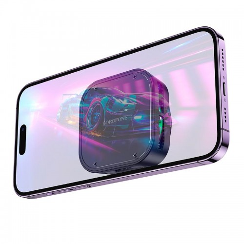 Кулер для телефону BOROFONE Travel magnetic phone radiator BG15 |LED| black