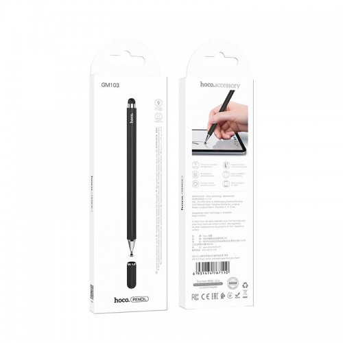 Стилус Hoco Fluent series universal capacitive pen GM103 white