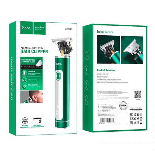 Машинка для стрижки волос HOCO Breeze electric hair cutter DAR03 |90min|