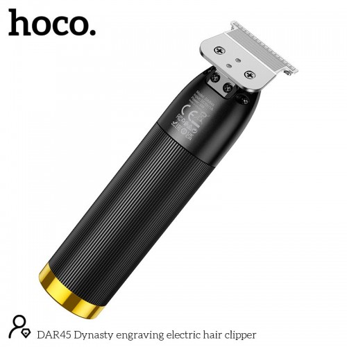 Машинка для стрижки волосся HOCO Dynasty engraving electric Hair clipper DAR45 |LED Display, SS Blade| black