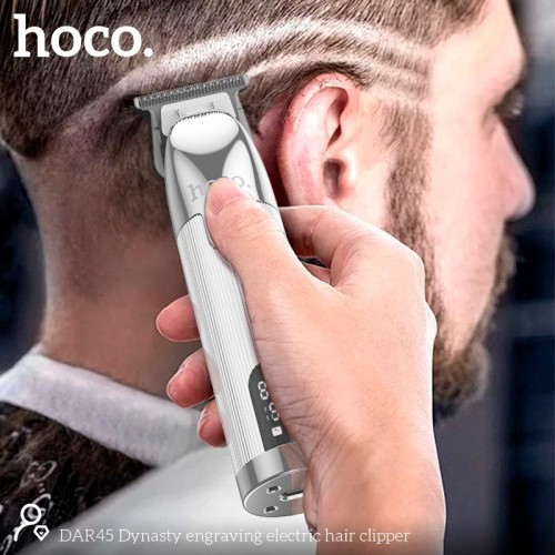 Машинка для стрижки волосся HOCO Dynasty engraving electric Hair clipper DAR45 |LED Display, SS Blade| black