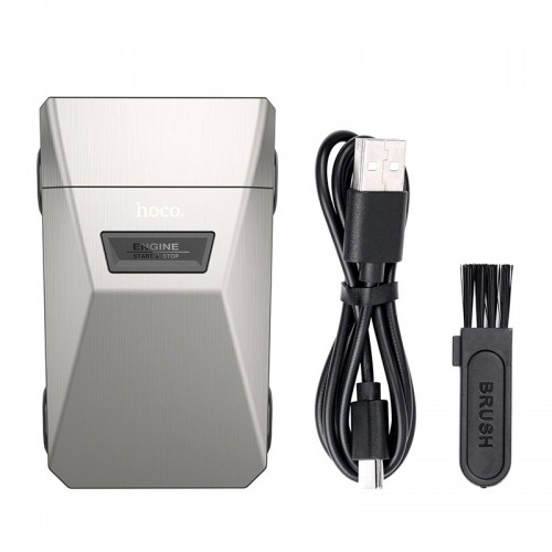 Шейвер для гоління HOCO zinc alloy double-razor shaver HP31 IPX7 grey